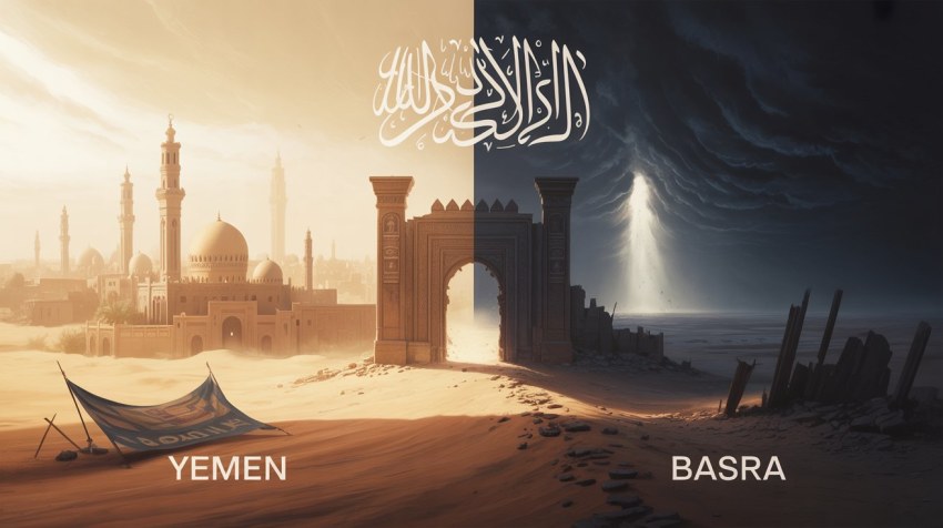 contrast-between-the-true-location-of-yamani's-appearance-in-yemen-and-false-claims-of-emergence-from-basra