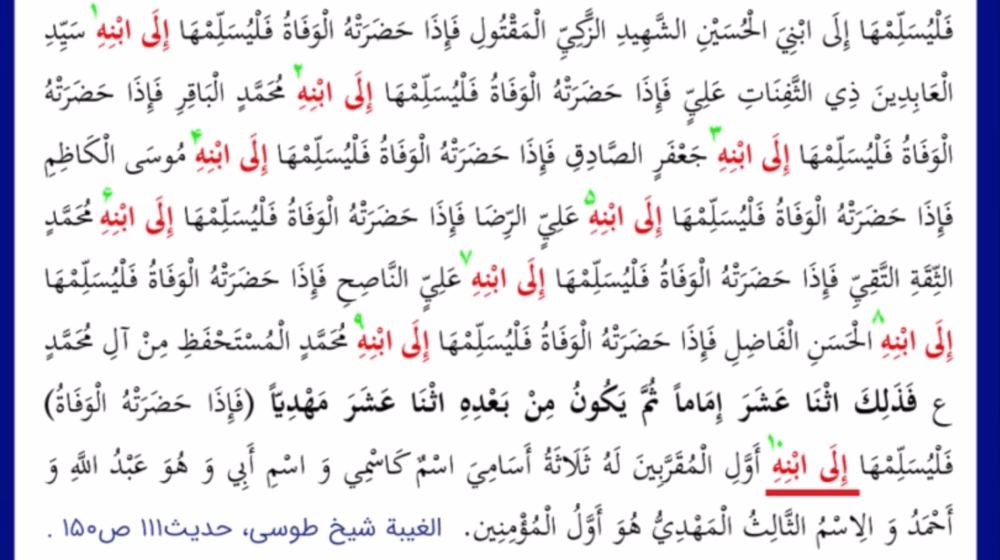 ادامه حدیث وصیت و مکتب نجف