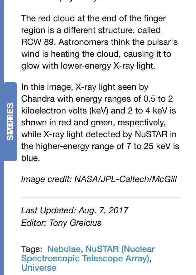 توده ابری شبیه دست